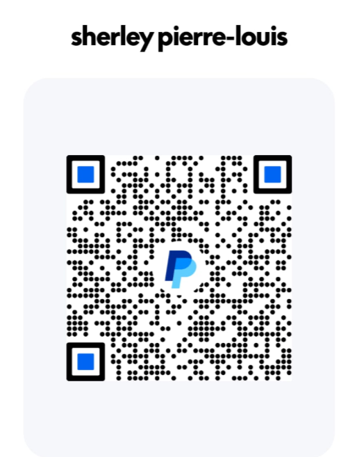 Official PayPal QR code for Sherley Pierre-Louis